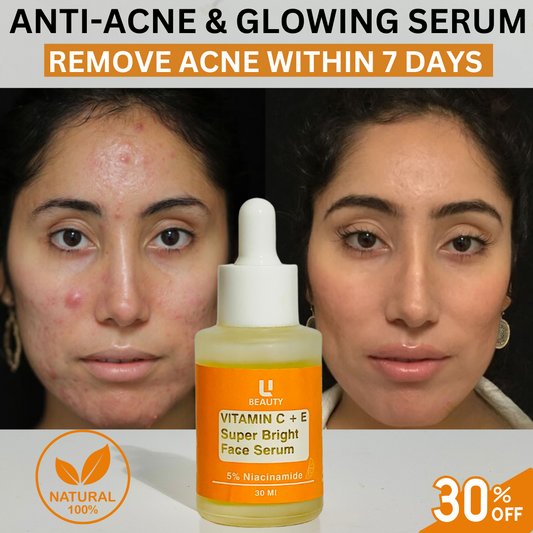 ANTI ACNE & GLOWING SERUM VITAMIN C + E