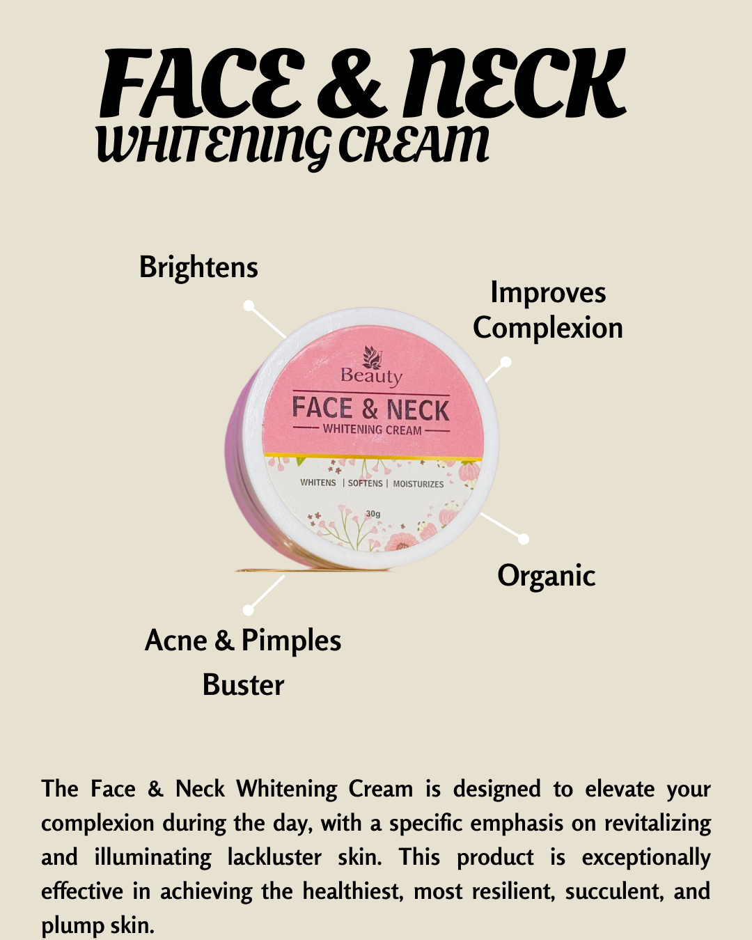 FACE NECK WHITENING CREAM